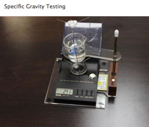 A.R.T. Jewelry LLC Specific Gravity